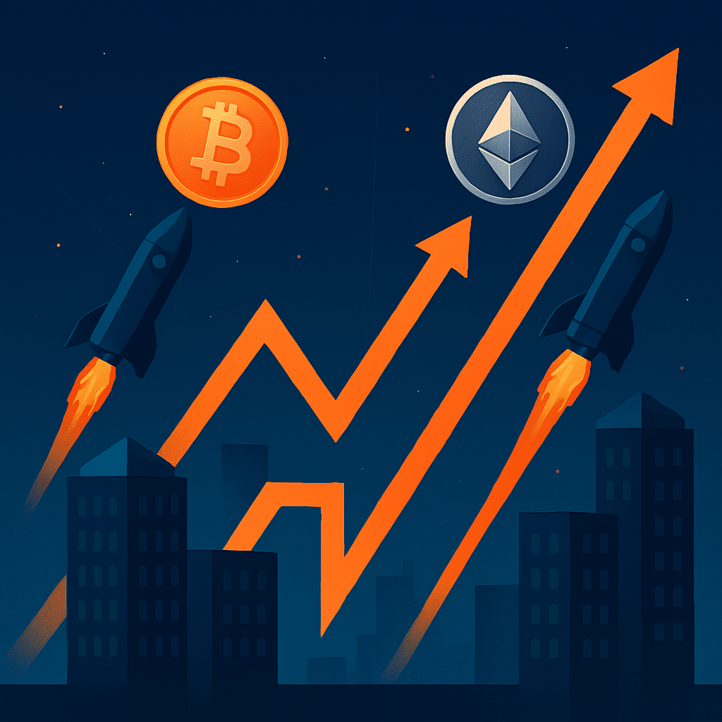 BTC lieka didesnis nei 117 000 USD, ETH viršija 4,2k USD