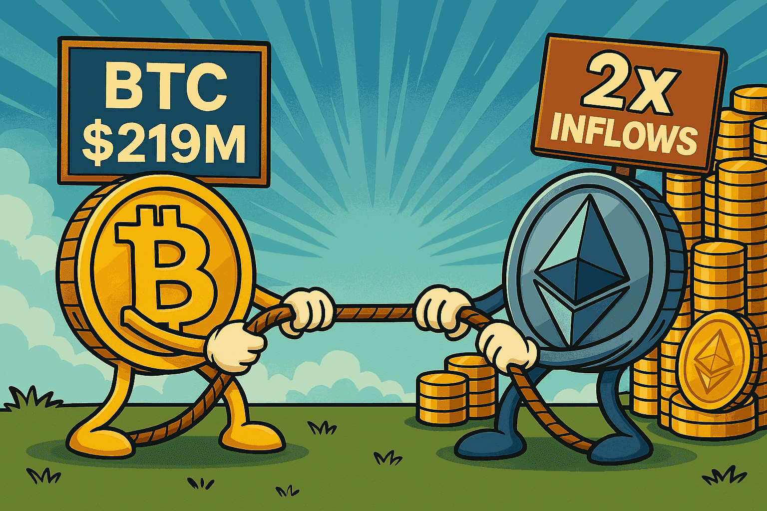 „Bitcoin ETF“ įplaukos pasiekė 219 mln