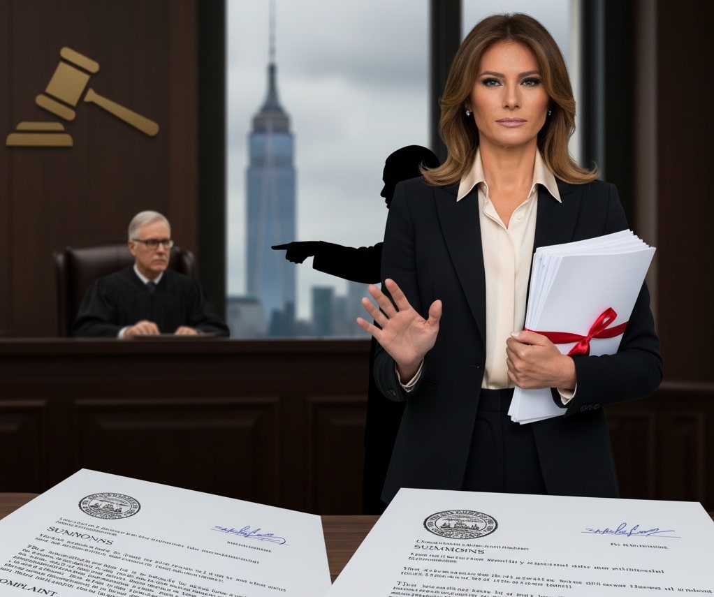 Melania Crypto skaidrės 99,3 %, kai Niujorke buvo pateiktas ieškinys