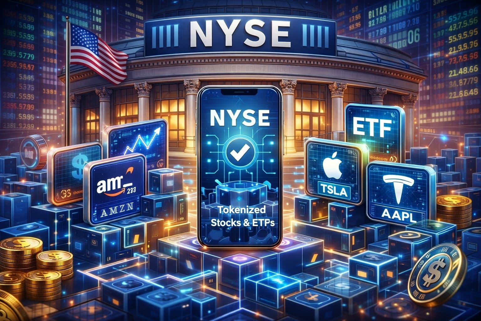 NYSE kuria „Blockchain“ platformą, skirtą tokenizuotai akcijų prekybai